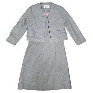 vintage Vilano by Gerardo Livornese wool dress and blazer business size 10